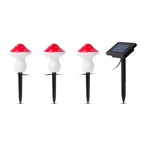 11756 • LED-es szolár lámpa - 3 db gomba - melegfehér