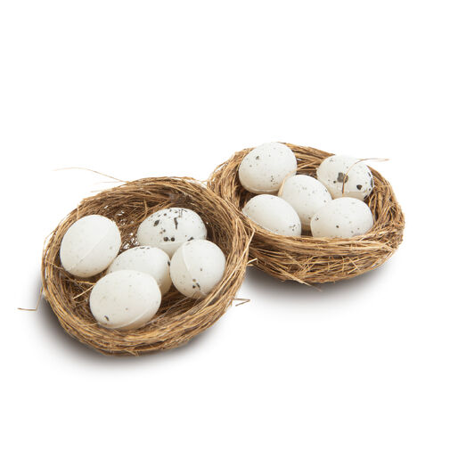 57915 • Húsvéti dekoráció - klasszikus fészek - 5 tojással - 2 db / csomag