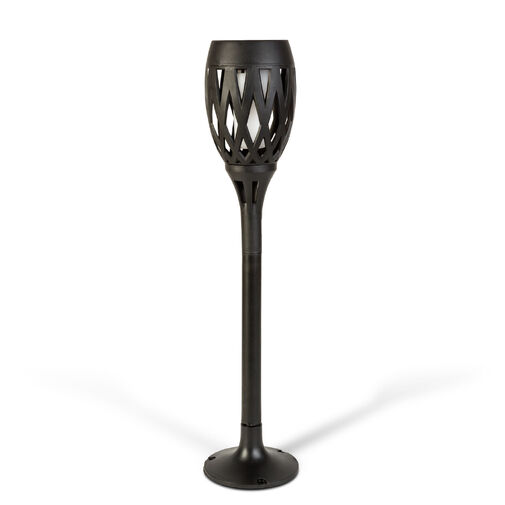 11262D • LED-es szolár lámpa - leszúrható / fali / szabadonálló - lángeffekt - 12 sárga LED - 90 x 410 mm