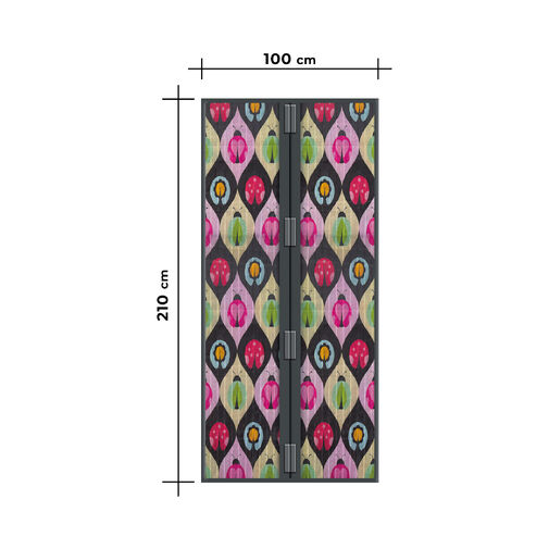 11398R • Szúnyogháló függöny ajtóra -mágneses- 100 x 210 cm - bogaras
