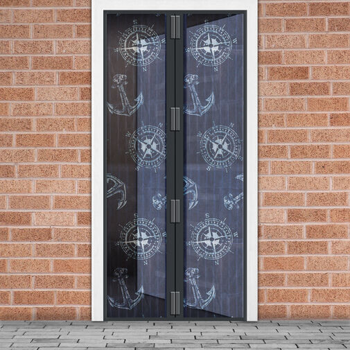 11398S • Szúnyogháló függöny ajtóra -mágneses- 100 x 210 cm - horgonyos