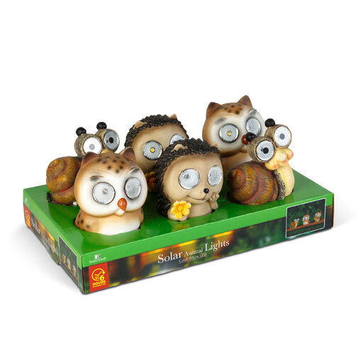 11429B • Szolár állatfigurák - 3 féle - 2 melegfehér LED - 10 cm