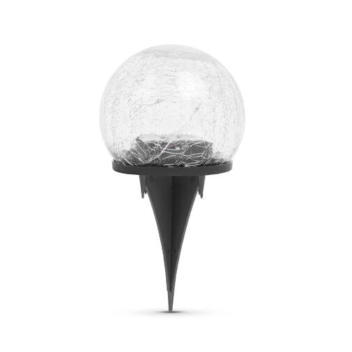 11760A • Leszúrható szolár üveggömb - 10 cm - 10 melegfehér LED