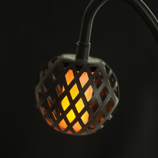 11770 • Leszúrható szolár lámpa - lánghatással - 5 gömb - 7 cm - 30 LED