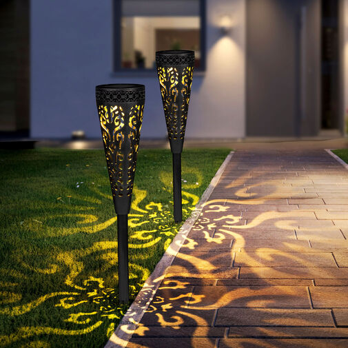 13011 • Leszúrható szolár lámpa - 1 melegfehér LED - 28,5 x 7 cm