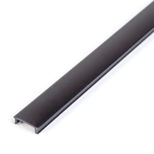 41025M1-BK • LED aluminium profil takaró búra - fekete - 1000 mm (41025A1-hez)