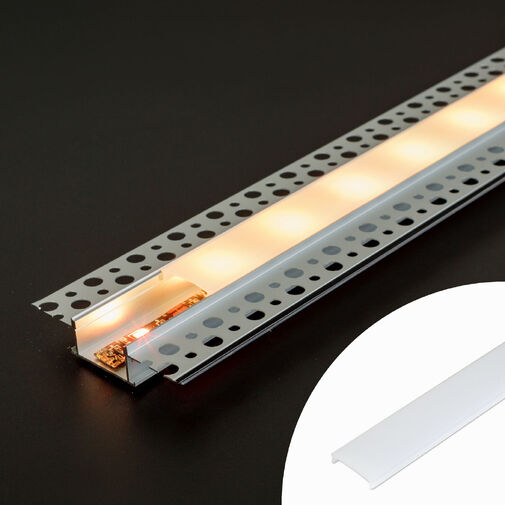 41025M1 • LED aluminium profil takaró búra - opál - 1000 mm (41025A1-hez)