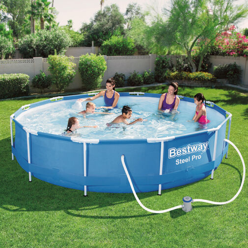 56394 • Merevfalú medence vízforgatóval - 366 x 76 cm - 6473 L