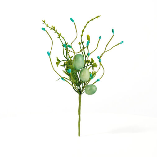 57926C • Húsvéti tojásfa ág - zöld - 28 x 16 cm