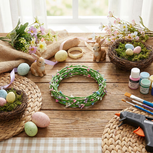 57947 • Húsvéti színes koszorú - 65 cm - 4 db / csomag
