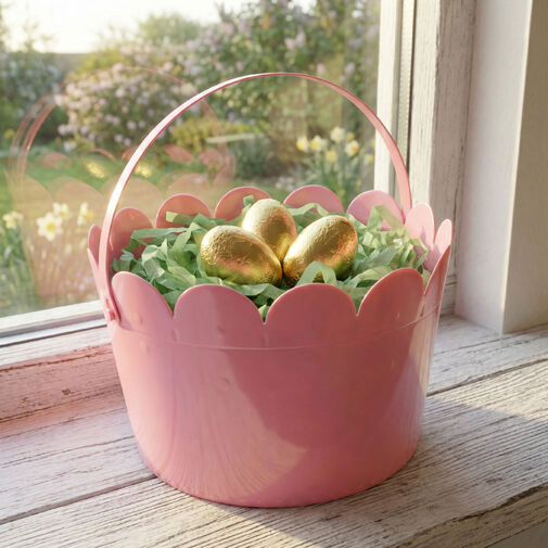 57972 • Húsvéti kiskosár - 3 féle szín - Ø20 x 13 cm