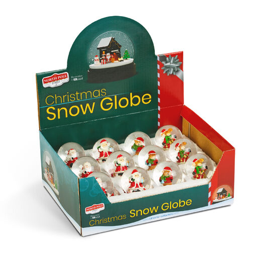 58061E • Karácsonyi hógömb - 4 féle - 12 db / display