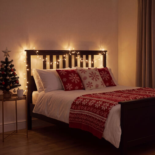 59771W • Fényfüzér - 50 m - melegfehér - 1000 LED - 220-240V - 9W - átlátszó kábel