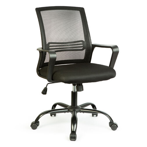 BMD1119C • Irodai forgószék - fix karfával - szürke - 70 x 51 / 52 x 50 cm