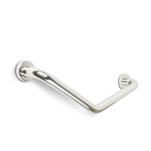 BW3035A • Fürdőszobai kapaszkodó - 45°-ban hajlított - rozsdamentes acél - krómozott - 25 + 25 cm